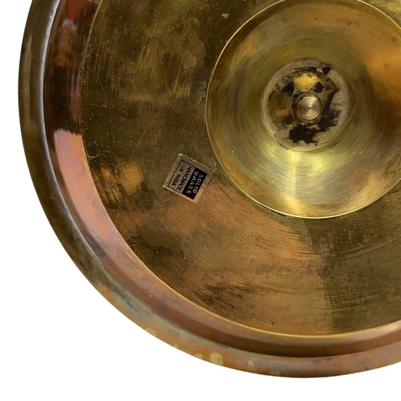 Solid Brass Taper Candle Holder 8" Candlestick Cottagecore Christmas Gift Vtg - Picture 7 of 9